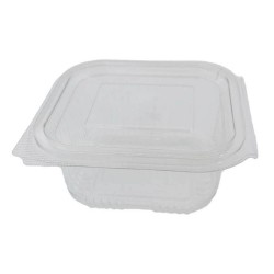 Caserola Dreptunghiulara din Pet cu Capac Ermetic, 250 ml, 100 Buc/Set Caserola Dreptunghiulara din Pet cu Capac Ermetic, 250 ml, 100 Buc/Set