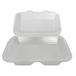 Caserola Alba XPS, Necompartimentata 240x155x70 cu Capac Atasat, 250 Buc/Set Caserola Alba XPS, Necompartimentata 240x155x70 cu Capac Atasat, 250 Buc/Set