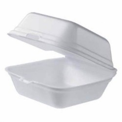 Caserola Alba XPS, Necompartimentata 150x150x70 cu Capac Atasat, 500 Buc/Set Caserola Alba XPS, Necompartimentata 150x150x70 cu Capac Atasat, 500 Buc/Set