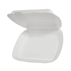 Caserola Alba XPS, Necompartimentata 240x210x70 cu Capac Atasat, 200 Buc/Set Caserola Alba XPS, Necompartimentata 240x210x70 cu Capac Atasat, 200 Buc/Set