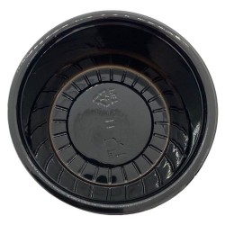 Sosiera Rotunda Neagra din PP, 100 ml, 100 Buc/Set