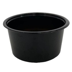 Sosiera Rotunda Neagra din PP, 50 ml, 100 Buc/Set