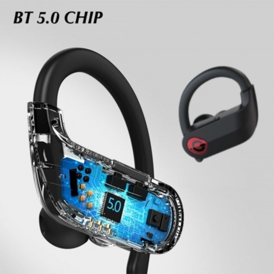 Casti Wireless Over-Ear Q83, Bluetooth 5.0, Cutie Incarcare, Impermeabil IPX4, Anulare Zgomot, Microfon Incorporat, HD Voice, Negre