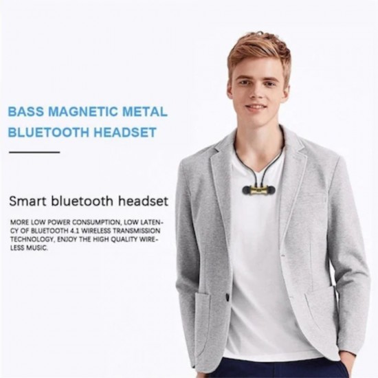 Casti Bluetooth Magnetice XT11, In-ear, BT 4.2, 55 mAh, 22 mA, 4 uA, din ABS si Silicon, 60 cm, Negre