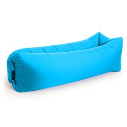 Saltea Gonflabila Tip Sezlong, Lazy Bag, 200x70 cm, Albastra