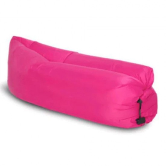 Saltea Gonflabila Tip Sezlong, Lazy Bag, 200x70 cm, Roz