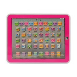 Tableta Interactiva YS2921C Educationala pentru Invatarea Limbii Engleze de Catre Copii, Alb cu Roz