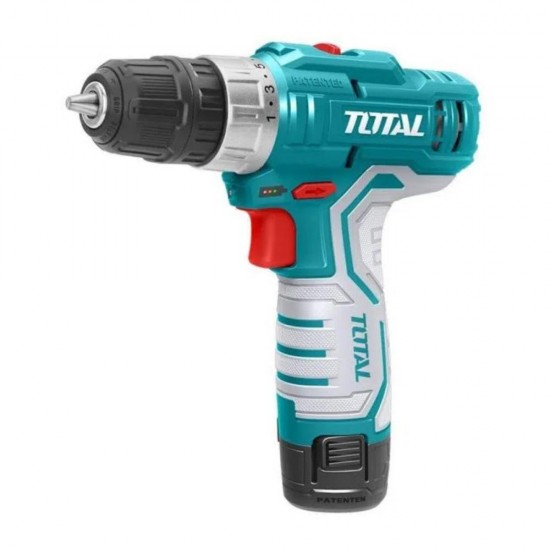 Total - Masina De Gaurit Cu Acumulator 12v-1.5ah/led Li-ion (2 Acumulatori, Bmc)-new