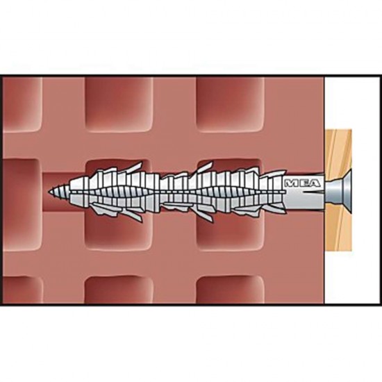 Set 100 Buc, Diblu cu Cui Metalic Starkfix, Montaj Prin Lovire, 8x100 mm