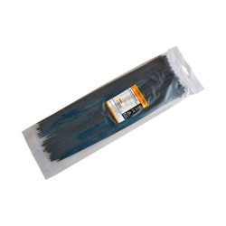 Colier de Fixare din Nylon, 4,8x370 mm, Negru, 100 Buc