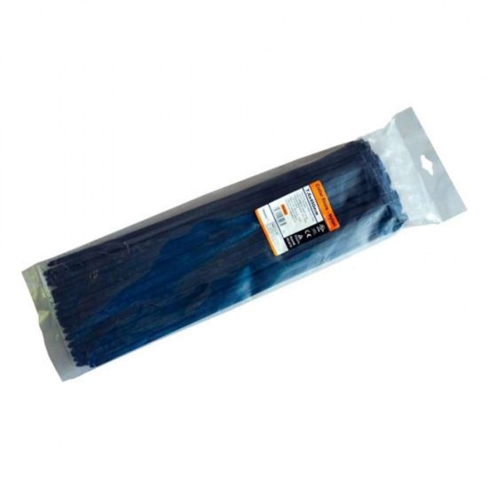 Colier de Fixare din Nylon, 7,6x450 mm, Negru, 100 Buc