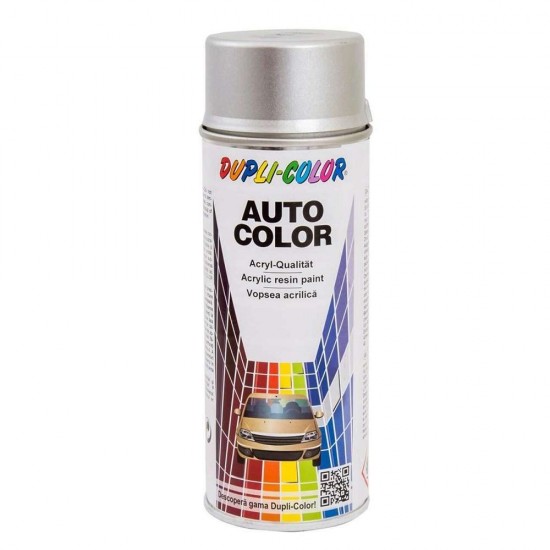 Vopsea Spray Dupli-Color Retus Auto Metalizata Dacia, Argintiu Stelar, 350 ml