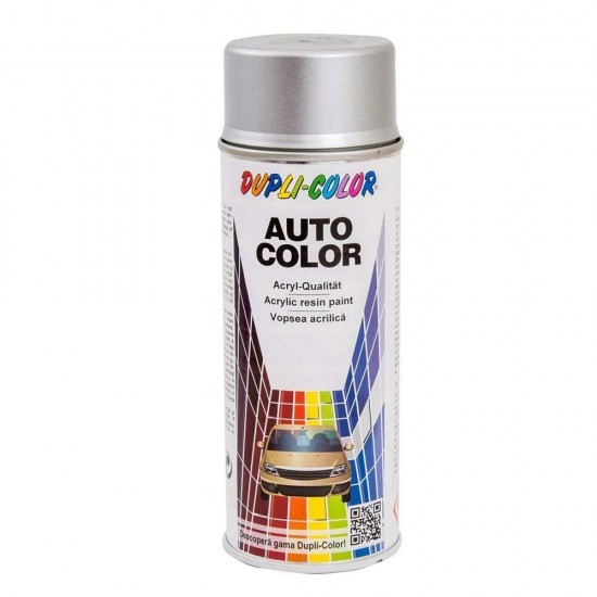 Vopsea Spray Dupli-Color Retus Auto Metalizata Dacia, Gri Platine, 350 ml