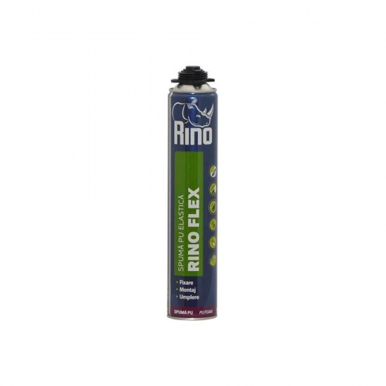 Spuma Poliuretanica Rino Elastica pentru Pistol Rino Flex, 750 ml