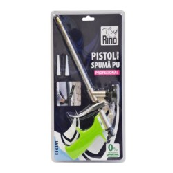 Pistol Profesional pentru Spuma Poliuretanica Rino, Aluminiu, cu Maner Detasabil, Pistol Spuma Poliuretanica, Pistol pentru Spuma Poliuretanica, Pistol Aplicare Spuma Poliuretanica, Pistol Profesional Spuma
