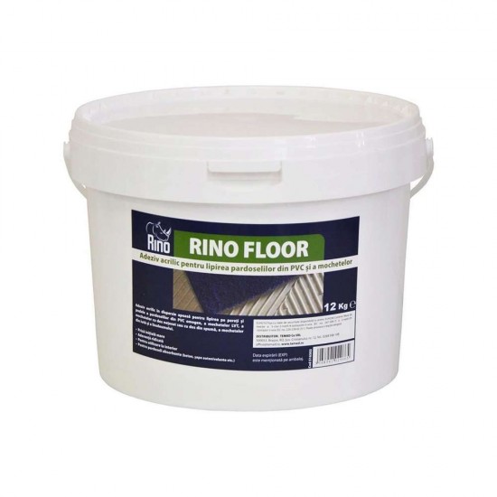 Adeziv Acrilic Rino pentru Lipirea Pardoselilor din PVC si a Mochetelor Rino Floor, 12 Kg