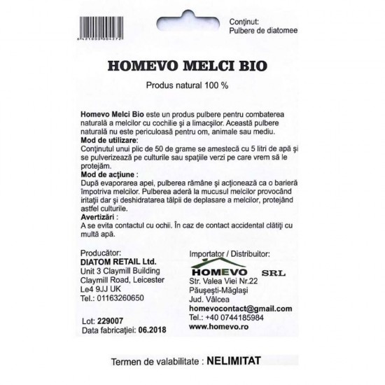 Solutie Homevo pentru Melci Bio, 50 g