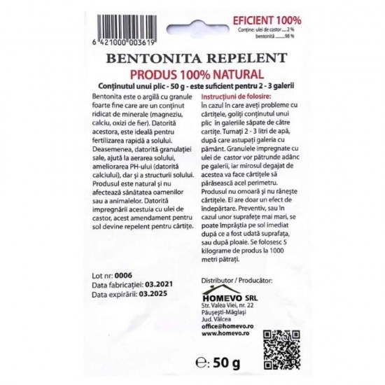 Homevo Repelent Cartite, 50 g