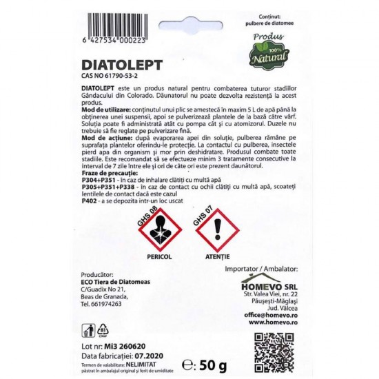 Insecticid Homevo Gandac de Colorado, 50 g