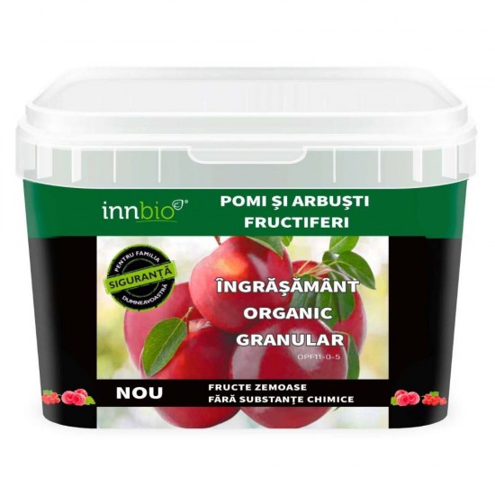 Innbio Ingrasamant Organic Granular pentru Pomi si Arbusti Fructiferi, 2.9 L