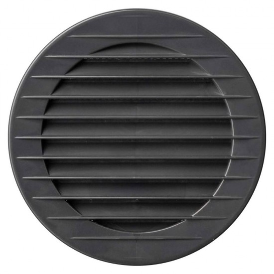 Karro Grila Aerisire Rotunda, Diametru 100 mm, Grafit
