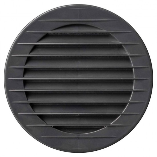 Karro Grila Aerisire Rotunda, Diametru 125 mm, Grafit