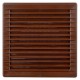 Karro Grila Aerisire, 170mmx170mm, Diametru 125 mm, Maro