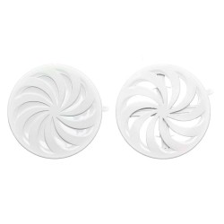 Karro Grila Aerisire cu Inchidere si Prindere Reglabila, Alb