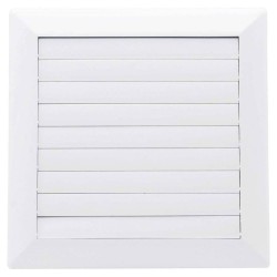 Karro Grila Aerisire cu Inchidere, 172mmx172mm, Diametru 100 mm, Alb