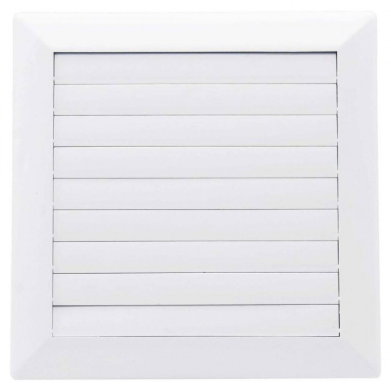 Karro Grila Aerisire cu Inchidere, 172mmx172mm, Diametru 100 mm, Alb