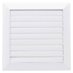 Karro Grila Aerisire cu Inchidere, 172mmx172mm, Diametru 125 mm, Alb