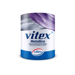 Vopsea Lavabila Vitex Decorativa Metalizata Metallico 500 Pandora, Argintiu, 2,1 L