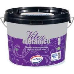 Vopsea Lavabila Vitex Decorativa Metalizata Metallico 530 Selene, Argintiu, 2,1 L