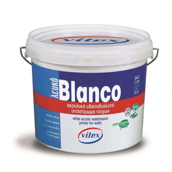 Amorsa Vitex 100% Acrilica Blanco Eco, Alb Mat, 3 L