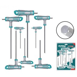 Total - Set 8 Chei Imbus In T: 2-10mm, Cr-v (indus