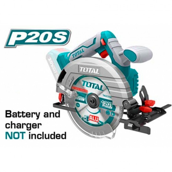 Total - Fierestrau Circular De Mana - 140mm - Li-i