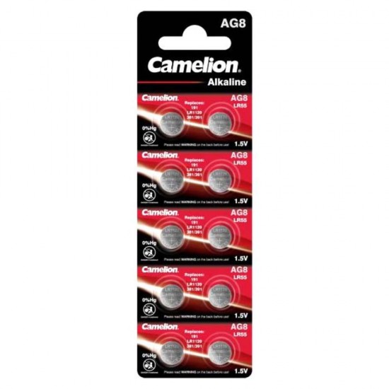 Baterii de Ceas CAMELION AG 8, 10 Buc/Set