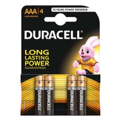 Baterii DURACELL ALCALINE LR03, 4 Buc/Set, Ambalat in Blister