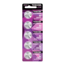 Baterii TOSHIBA ALCALINE CR 2025, 5 Buc/Set Baterii TOSHIBA ALCALINE CR 2025, 5 Buc/Set