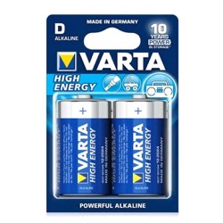 Baterii VARTA ALCALINE LR20, 2 Buc/Set, Ambalat in Blister