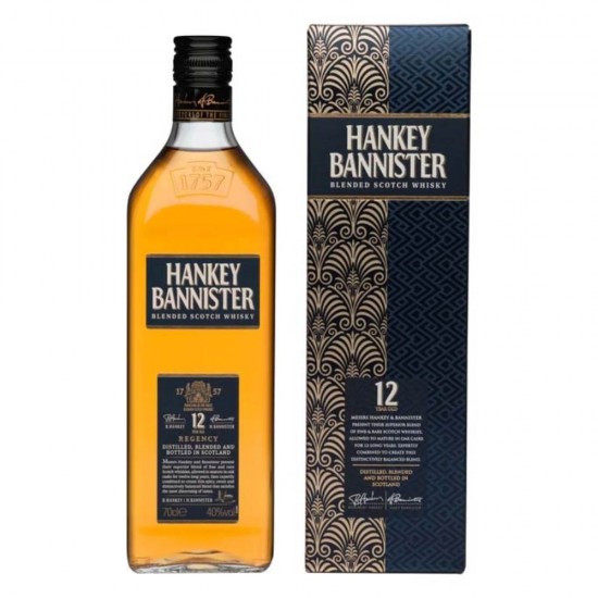 Hankey Bannister 12 Ani, Blended Scotch Whiskey, 0.7 L