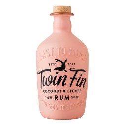 Rom Twin Fin Coconut & Lychee, 0.7 L Rom Twin Fin Coconut & Lychee, 0.7 L