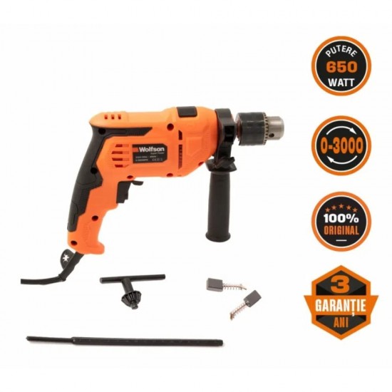 Wolfson - Masina De Gaurit Cu Percutie - 650w