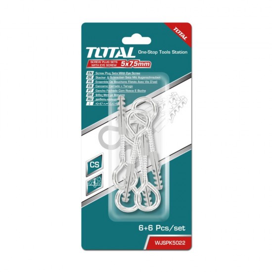 Total - Set Dibluri Cu Suruburi Cu Ochi Inchis - 6