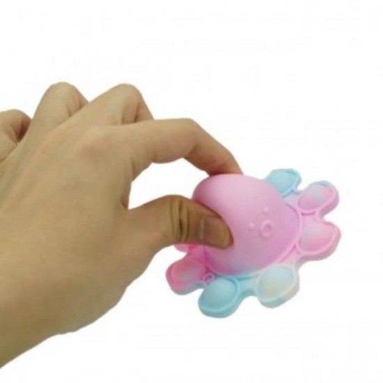 Jucarie Pop It Now & Flip It, Caracatita Reversibila, Silicon Multicolor