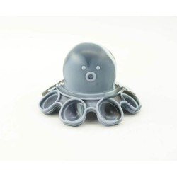 Jucarie Pop It Now & Flip It, Caracatita Reversibila, Silicon Alb/Negru