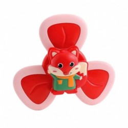 Spinner pentru Copii, Vulpe, 3 Laturi, Silicon Rosu