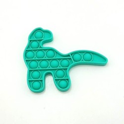 Jucarie Pop It Now & Flip It, Dinozaur, Silicon, Culori Mixte