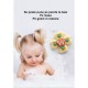 Spinner pentru Copii, Fluture, 4 Laturi, Silicon Galben