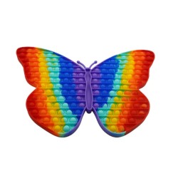 Jucarie Pop It Now & Flip It, Fluture Urias, Silicon Multicolor